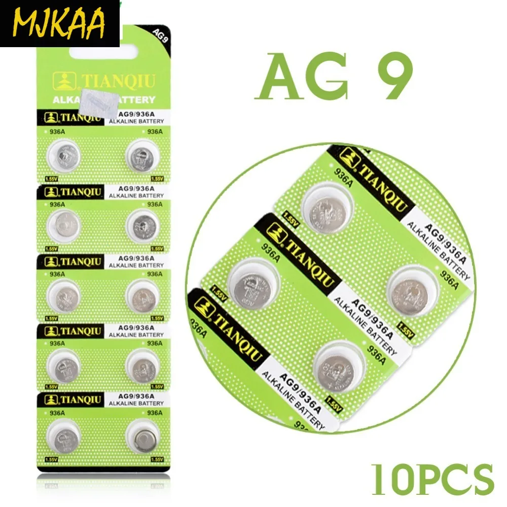 10 шт. заводская цена 1 55 в AG9 LR936 394 SR936SW 194 V394 кнопочная монетная батарея щелочная