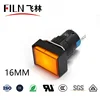 FILN Plastic Rectangular surface 16mm Mounting Size led indicator light 12v 24v 110v 220v  pilot lamp with pins ► Photo 3/5