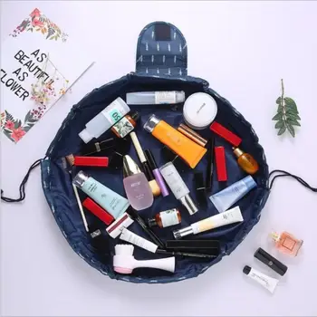 

Organizer Insert Bag Women Polyester Travel Handbag Purse Large liner Lady Makeup Cosmetic Bag Cheap Female Tote