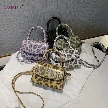 

Fashion Leopard Print Women Shoulder Bags Casual PU Totes Crossbody Handbag