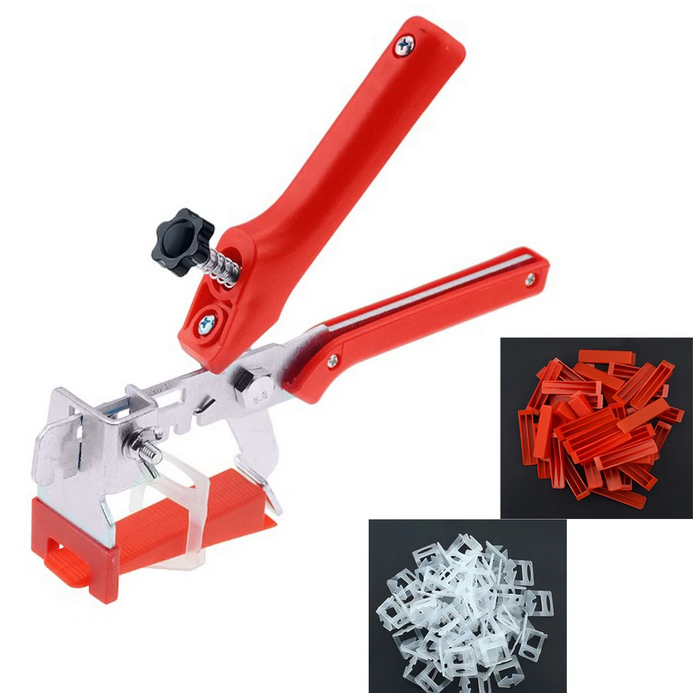 

201 PCS Set Tile Leveling Plier Tile Positioning Leveler Wall Tile Leveling Tongs Wedges Clips Base Gasket Kits Building Tools