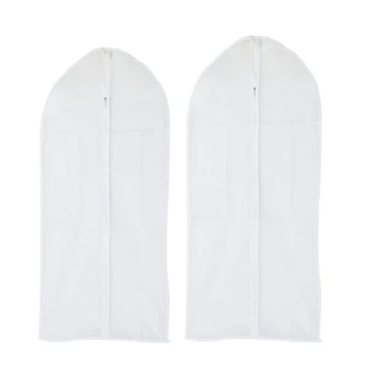 

2 Pack Dust Proof Clothes/Suit/Garment/Dress Cover Bag Clear - 137x60cm & 90X60cm