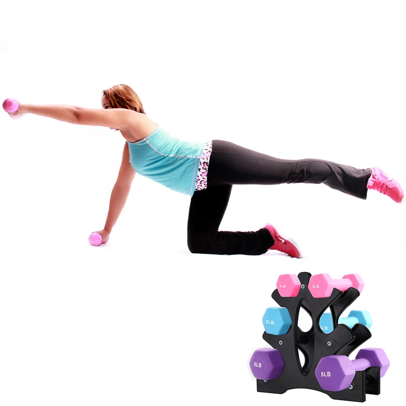 New Dumbbell Rack Stand 3 Tier Dumbbells Weights Handle Stand Holds 30 Pounds Fitness Gym Equipment Accessories dumbbell stand