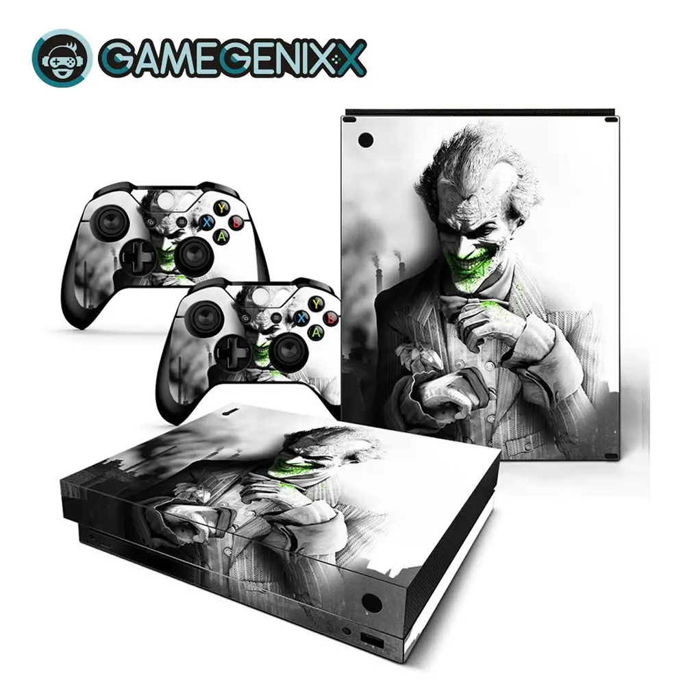 GAMEGENIXX наклейка на кожу Съемная крышка ПВХ винил для Xbox One X консоли и 2 контроллера-Джокер