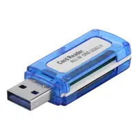 Draagbare 4 In 1 Memory Kaartlezer Multi Card Reader Usb 2.0 All In One Kaartlezer Voor Micro Sd Tf ms Micro M2