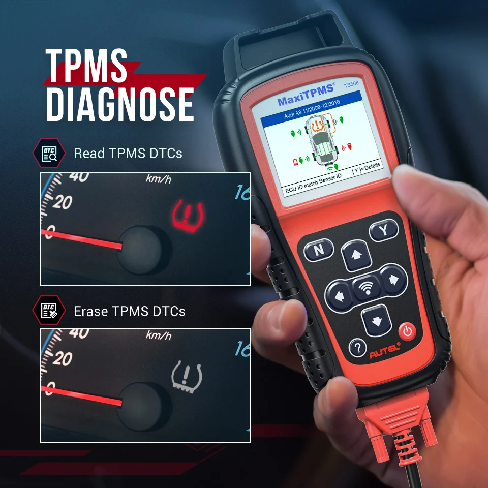 Autel MaxiTPMS TS508 диагностический инструмент TPMS сенсорный программатор OBD 315 433 МГц