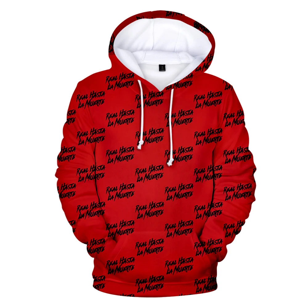 real hasta la muerte hoodie red