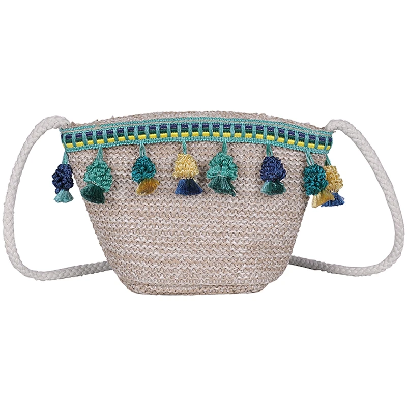 

ABZC-Women Wild Single Shoulder Diagonal Hand Straw Small Bag Famous Women Creative Shoulder Bags Fashion