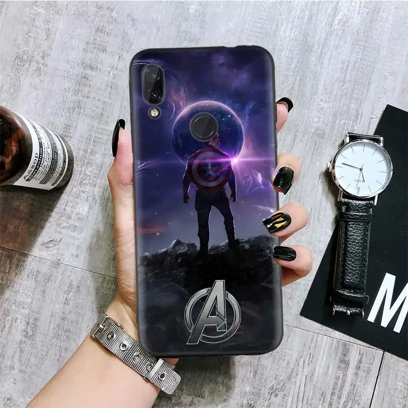 BA190-1 Мститель Капитан Америка Черная крышка чехол для телефона для Xiaomi Redmi Note фотоаппаратов моментальной печати 8 7 7S 7A 6 S2 GO K20 Pro 6A mi 6X 5X A1 CC 9 8 Coque - Цвет: BA190-1