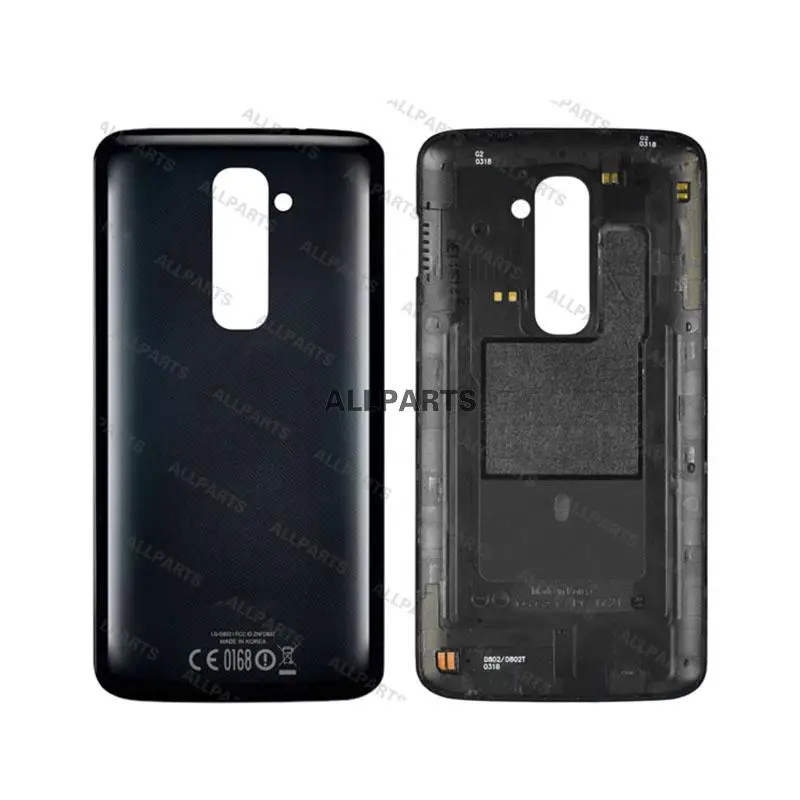 Original Rear Housing For LG G2 Back Cover Battery Door D800 D801 D802 D803 D805 LS980 Black frame phone