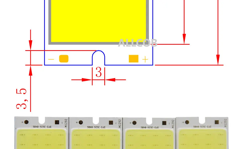 Микс DC 12 В led cob лампа Светодиодная панель круглый cob для DIY авто лампы cob светодиодные полосы чип источник