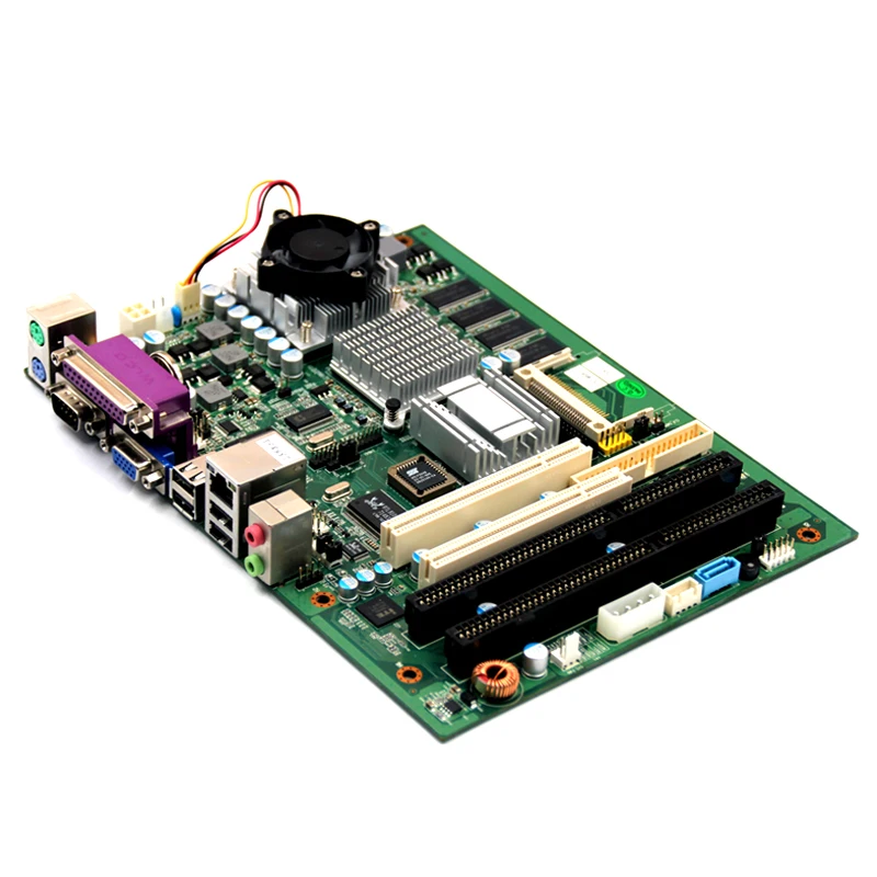 ISA slot mini itx motherboard onboard Celeron M with 2*RS232 com port