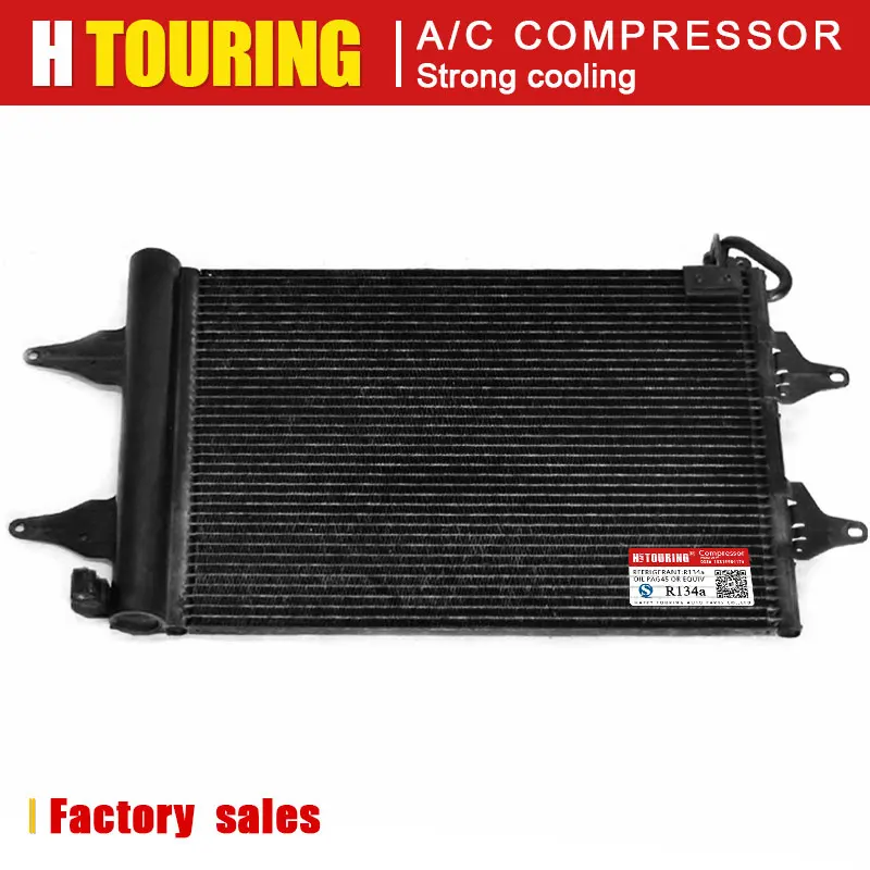 Автомобильный AC кондиционер конденсаторный радиатор для Skoda FABIA PRAKTIK Seat IBIZA CORDOBA 6Q0820411G 5Z0820411 6Q0820411H 6Q0820411J