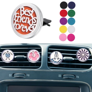 

10pcs/lot Aromatherapy Diffuser Necklace Jewelry Car Clip Locket Essential Oil Diffuser Car Clip Aroma Perfume Locket Pendant