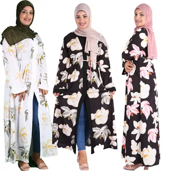 

Ramadan Eid Mubarak Abaya Kaftan Dubai Hijab Muslim Dress Kimono Cardigan Turkey Islamic Clothing Abayas For Women Islam Caftan