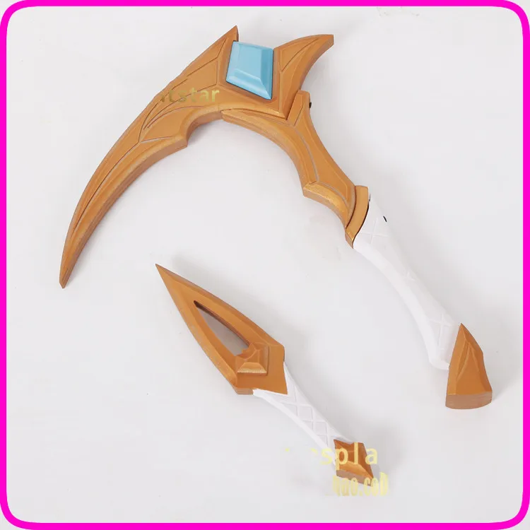 Игра LOL KDA Akali косплей костюм реквизит из ПВХ аксессуары для оружия Серп и кинжал
