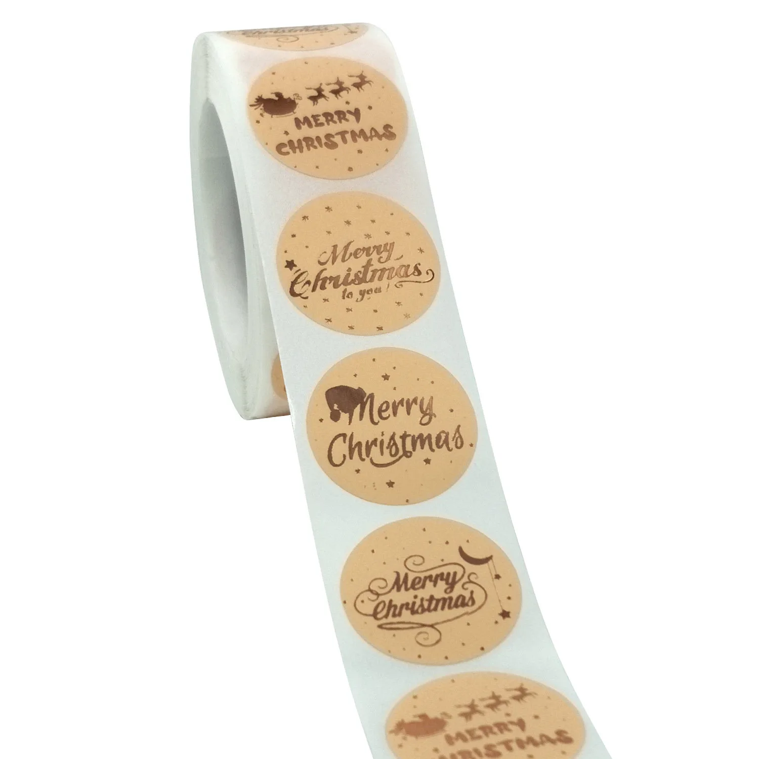 50-500 stücke Frohe Weihnachten Aufkleber Weihnachten Baum Elch Candy Tasche Dicht Aufkleber Weihnachten Geschenke Box Etiketten Dekorationen Neue jahr – Detail 16