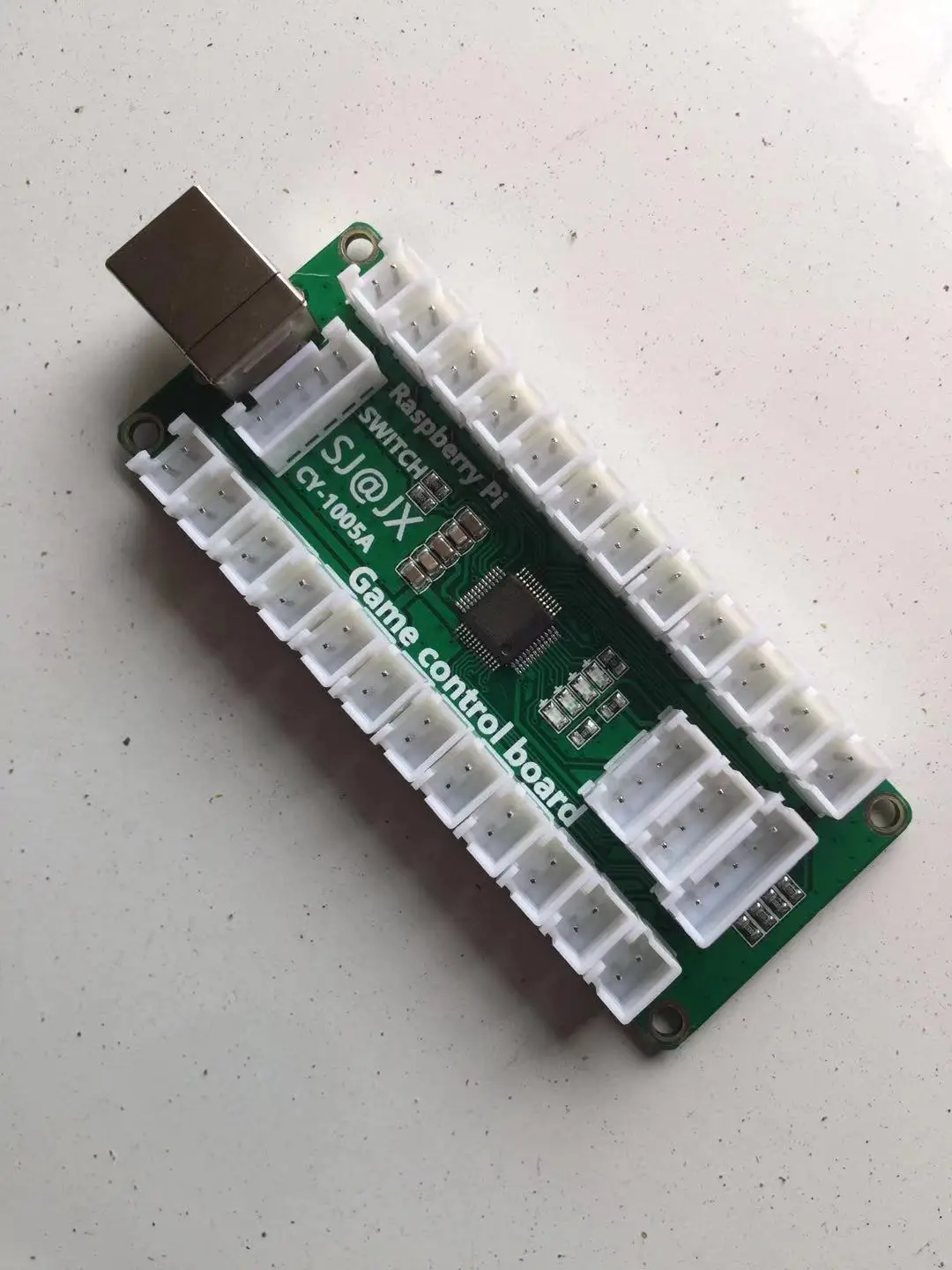 1 플레이어 아케이드 usb 컨트롤러 usb 드라이버 키트 MAME PC 키보드 인코더(라스베리 파이용 3d 조이스틱 케이블 포함)