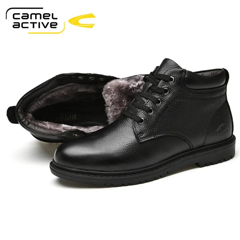 Camel Active Winter Boots Men Genuine 