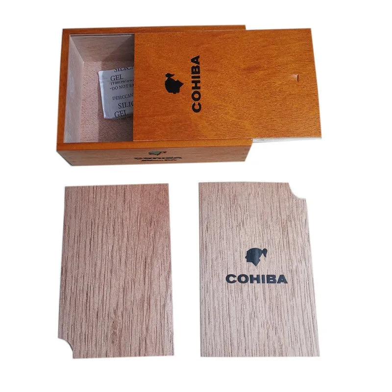 Pine Wood Cigar Humidor, Cedar Cigars Box, Holds 10 to 25 Cigars