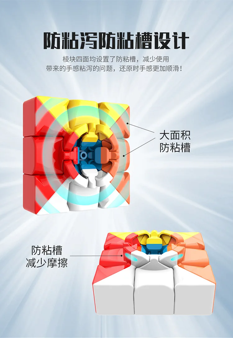 MoYu 3x3x3 meilong магический куб без наклеек головоломка кубики профессиональная скорость cubo magico Развивающие игрушки для студентов