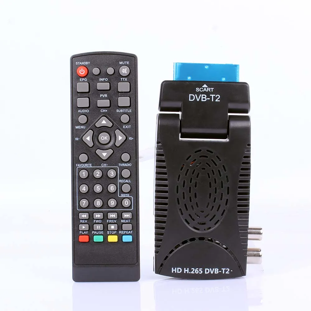 Junguluy Sintonizador de TV Digital HD99 FTA HEVC 265 DVB T2 Receptor de TV  265 Decodificador de VíDeo Full HD DVBT2 Enchufe Europeo : :  Electrónica