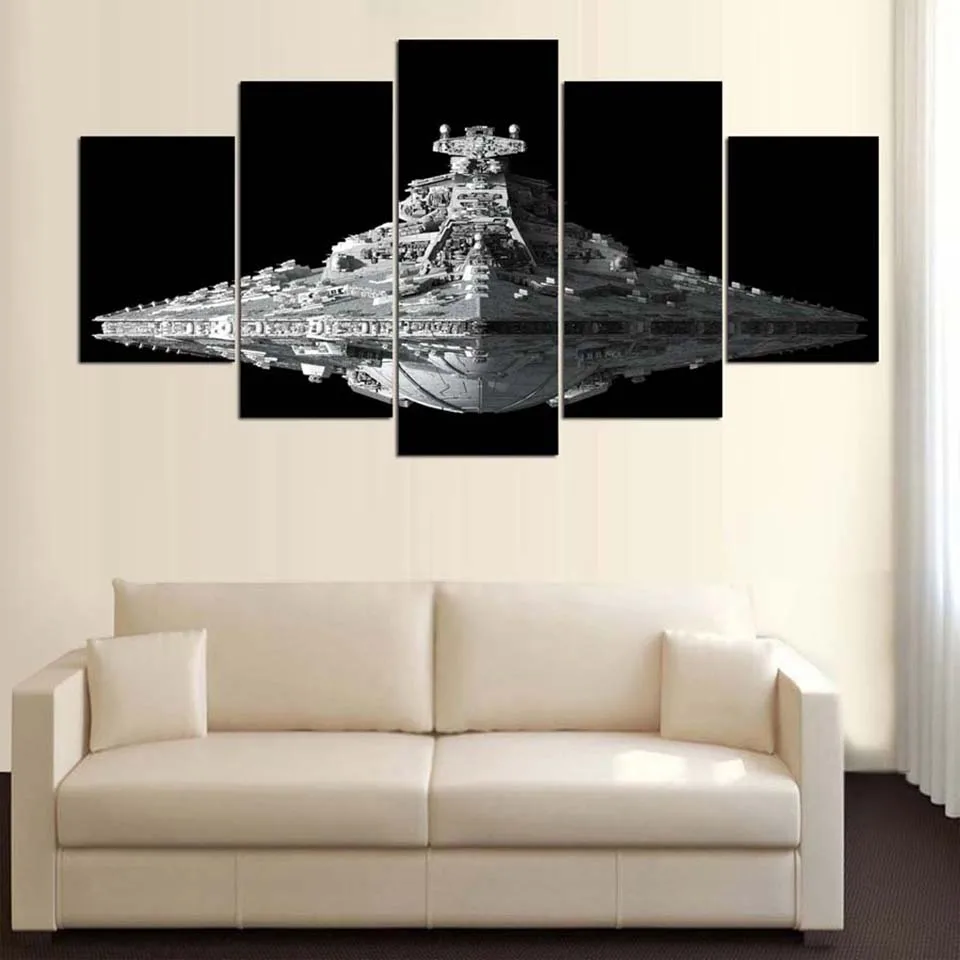 Печатные картины на стену современный холст HD Домашний Декор 5 шт. Звездные войны