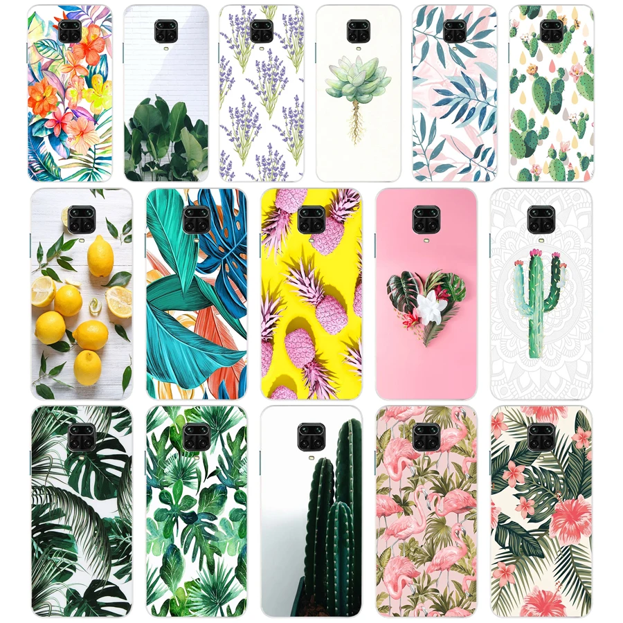 60 Foglie Di Banano Di Plantano Piante Cactus Regalo Custodia Protettiva In Tpu In Silicone Morbido Per Xiaomi Redmi 9 9A Note 9 9 Pro Mi 9 Se Lite