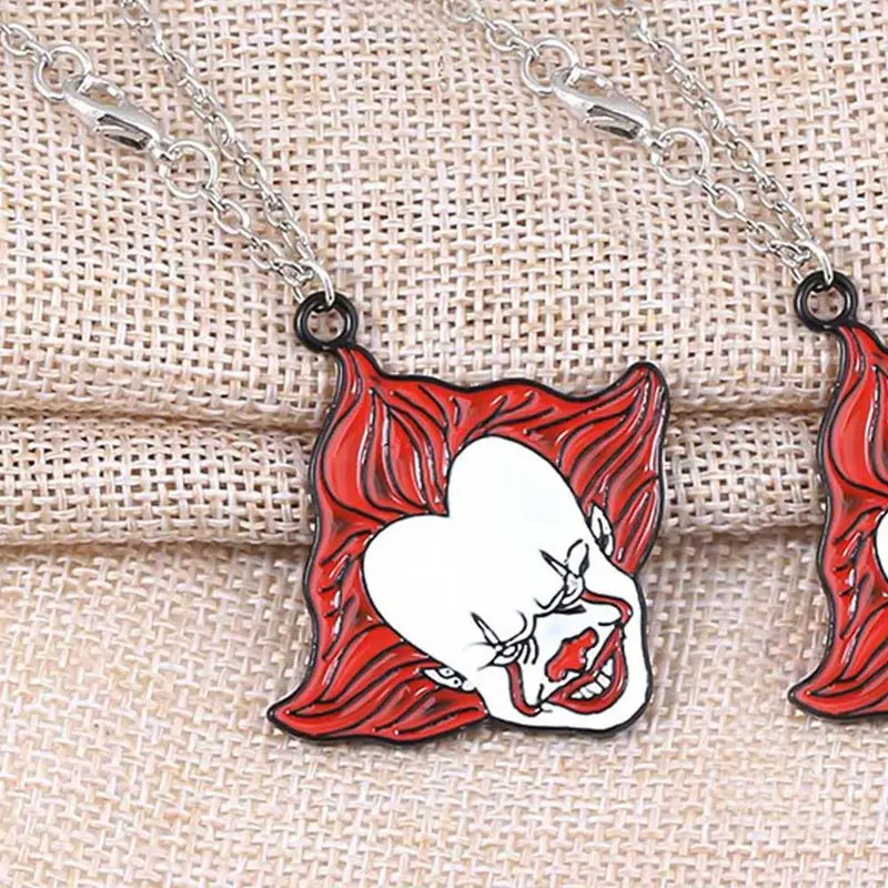 RJ Stephen King's It брелок для ключей Pennywise фигурка Брошь булавка фильм ужасов клоун чокер для женщин мужчин Хэллоуин косплей ювелирные изделия