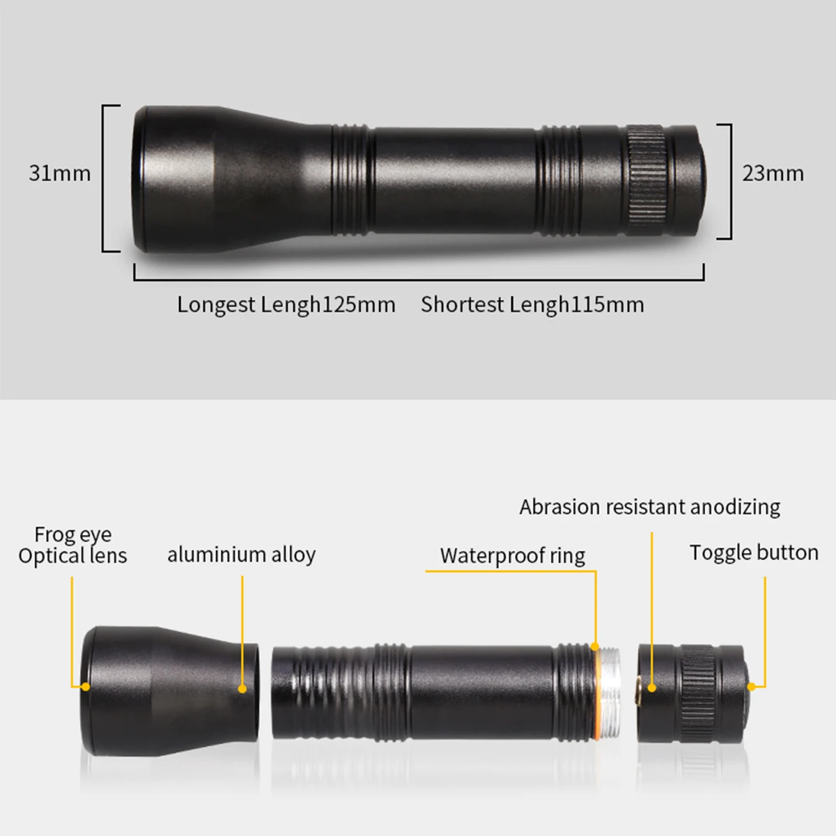 Водонепроницаемый сильный светодиодный фонарик яркие Факелы T6/L2 Zoom-able домашний открытый туристический велосипед свет 18650 заряжаемый ручной фонарь