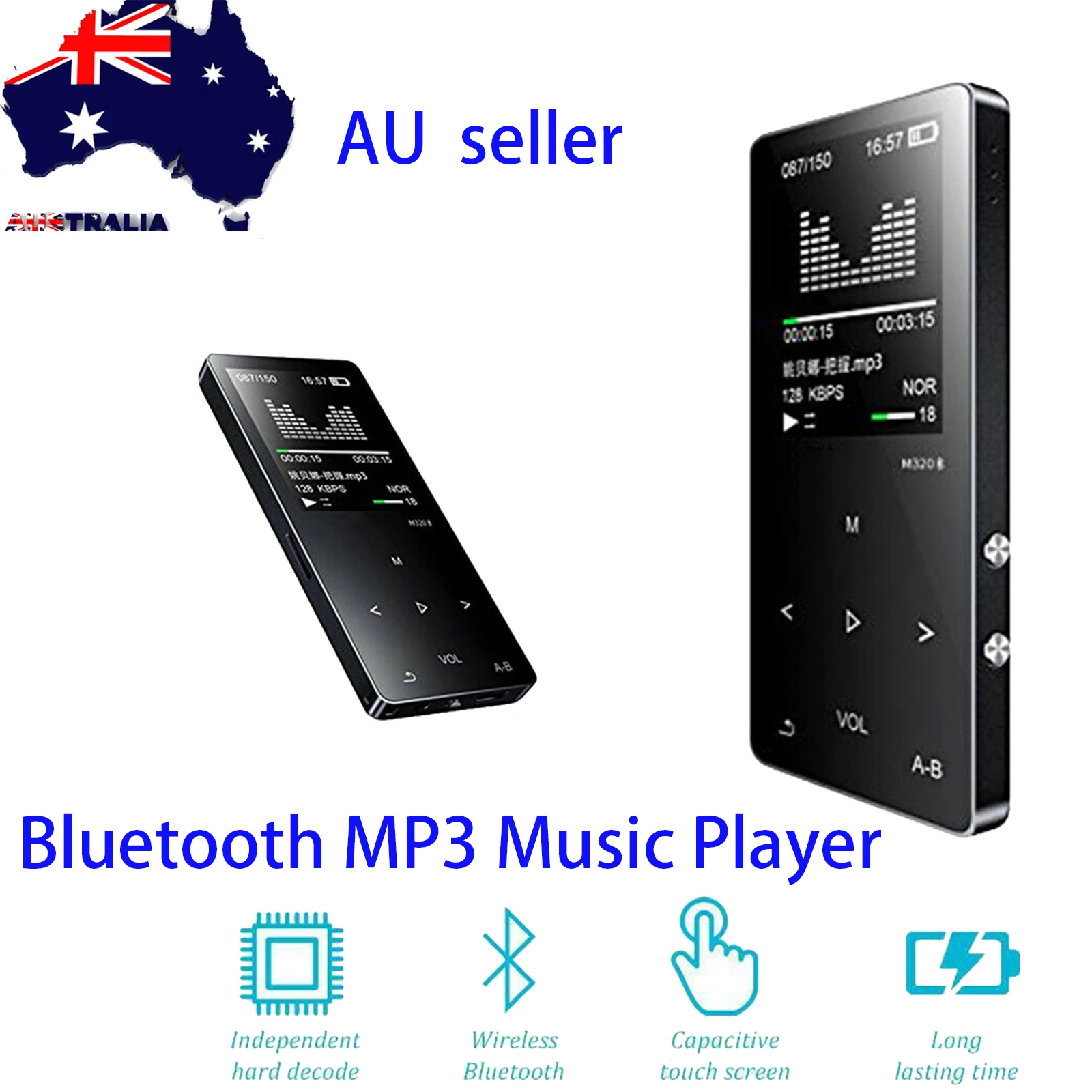 SOONHUA цифровой Hi-Fi музыкальный плеер портативный mp3-плеер fm-радио mp3-плееры мини BT MP3 диктофон с наушниками