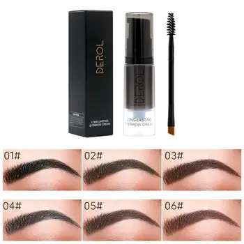 

Eyes Makeup Quick Drying Formula Waterproof Anti-Sweat Not Easy To Decolorize Long-Lasting Eyebrow Cream With Eyebrow Brush