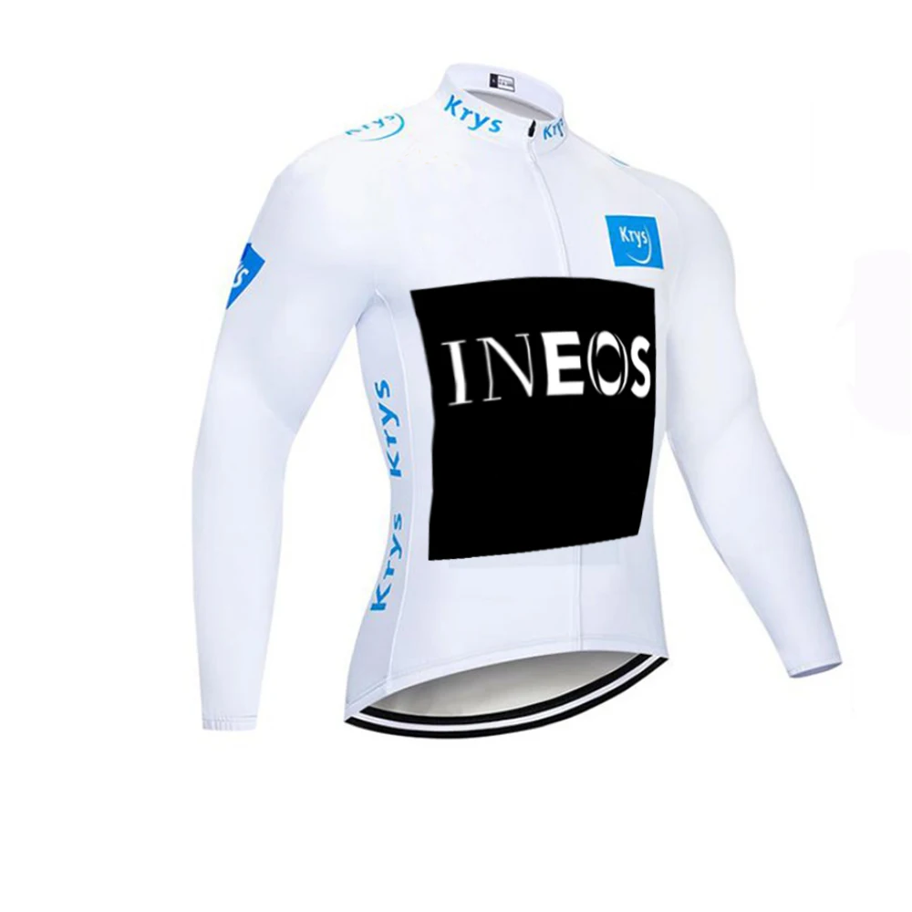 no fleece jersey 7 Франция Чемпион ineos Велоспорт Джерси с длинным рукавом мужская зимняя термальная флисовая велосипедная Одежда MTB велосипед Джерси Майо ciclismo - Цвет: no fleece jersey 7