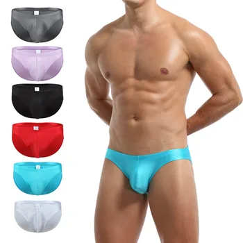 

2020 Men's Sexy Underwear Lingerie Shorts Panties Home Comfort Splicing Panties Briefs Slip Mesh Shorts Underwear #1