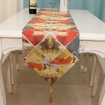 

Modern Table Runner Rendering Art Design Table Runner With Tessles Fashion Home Decoration Table Runners Camino De Mesa 32*180cm