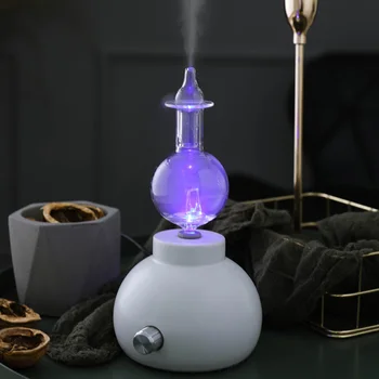 

Multi-color optional Ceramic Glass Aromatherapy Pure Essential Oil Diffuser Air Nebulizer Humidifier 7 color LED change purifier
