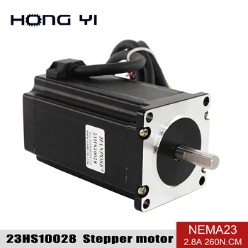 

Free Shipping 5PCS Nema 23 Stepper Motor 23HS10028 Dual Shaft 57BYGH 2.8A 260N.CM 100mm CE ROHS ISO Embroidery 3D Printer