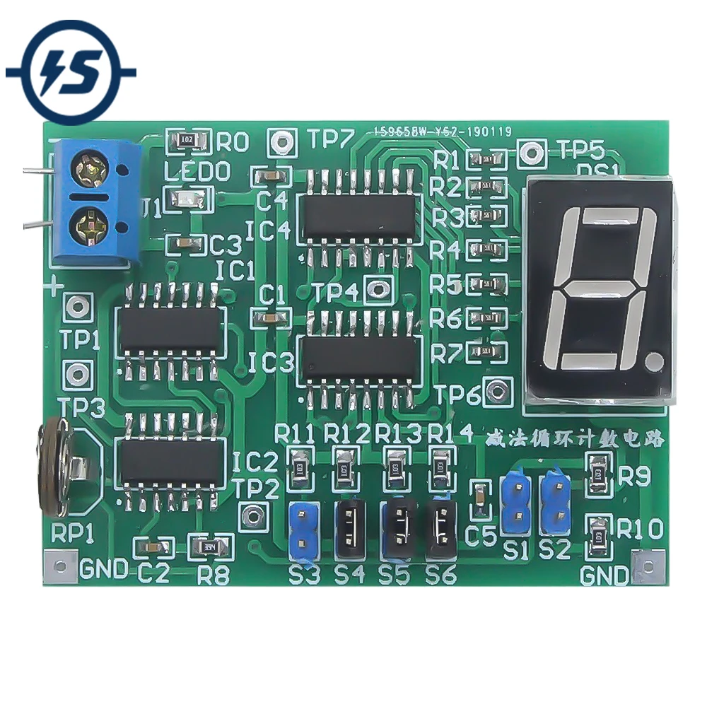 

DIY Kit Subtraction Loop Counter 74HC192 Circuit Electronic Suite