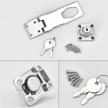 

Keyed Hasp Lock Twist Knob Keyed Locking Hasp for Small Doors Drawer Cabinet MU8669