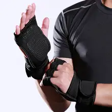 1 пара Вес подъема перчатки, поддержка запястья Фитнес кросс-тренинга защита рук пауэрлифтинга подкладка Нескользящие дышащие перчатки