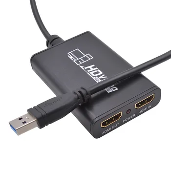 

4K 1080P USB 3.0 60FPS Video Capture Card Video Grabber Record Box Streaming Adapter For PS4/Xbox Live Broadcasts VideoRecording