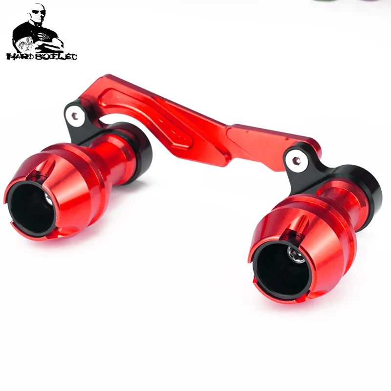 Modified moto nmax xmax nvx rear crash slider guard axle muffler pipe frame sliders falling protection For xmax300 pcx150 forza (10)