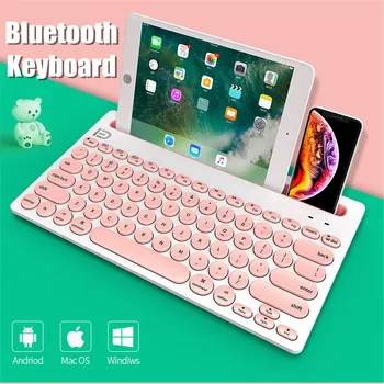 

Portable Bluetooth Wireless Keyboard with Card slot Rack For iPad iPhone Macbook Android Tablet PC Windows IOS MINI keyboard