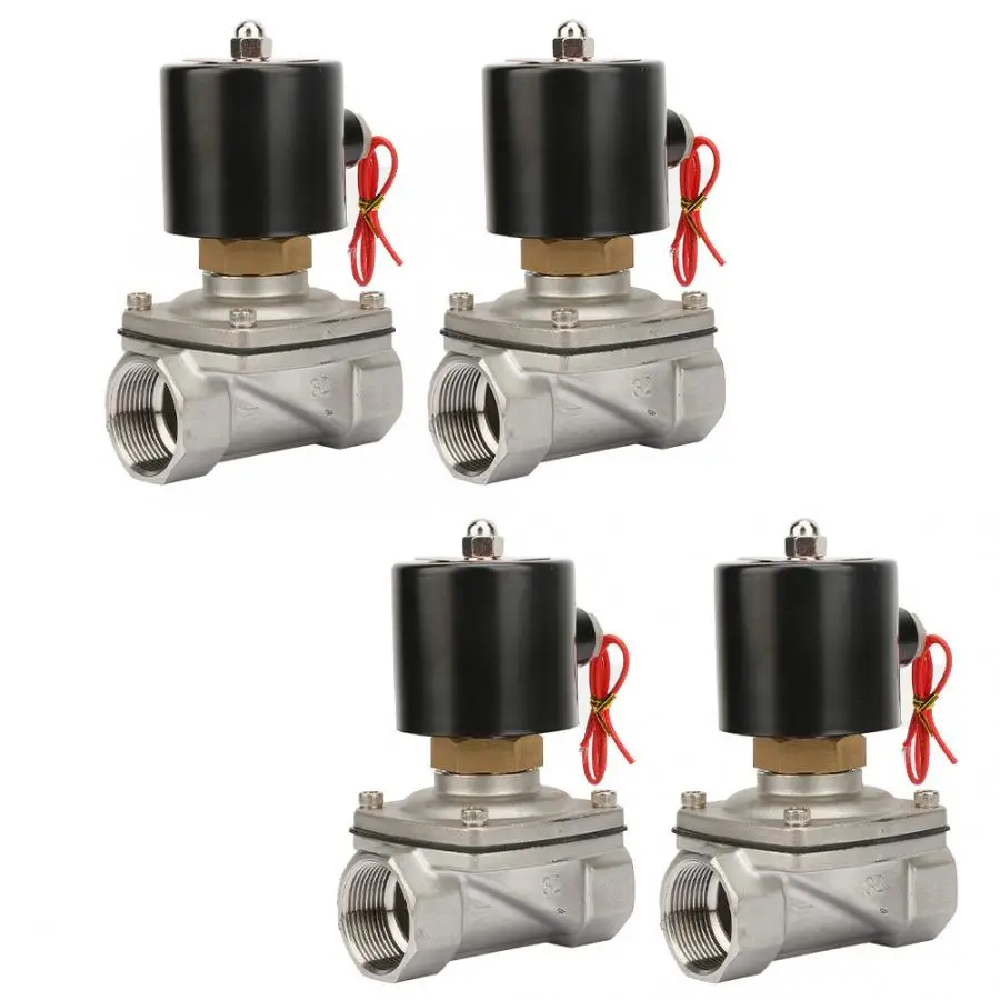 2S350-35 G1-1/" Нормально открытый Электрический электромагнитный клапан из нержавеющей стали для воды воздуха