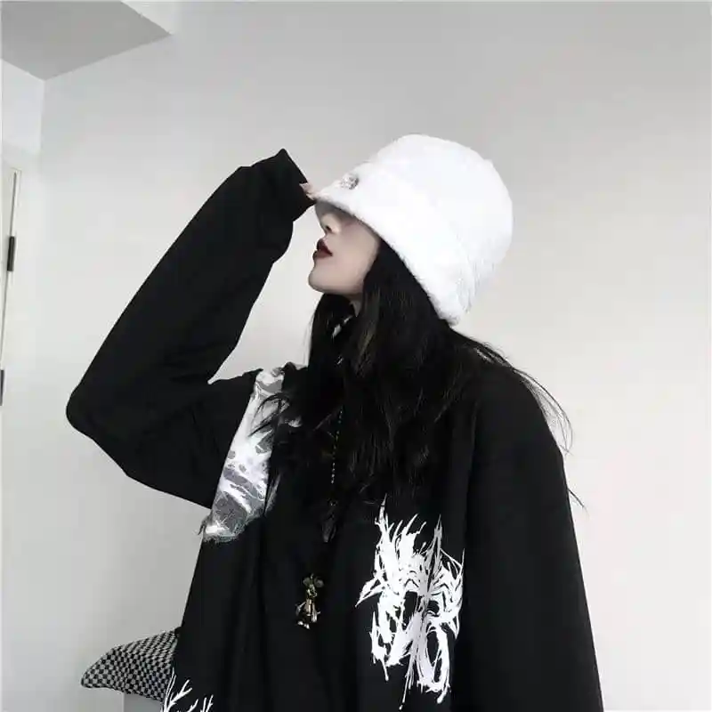 NiceMix Harajuku футболка женская черная футболка с принтом комиксов унисекс рубашка с длинным рукавом женская уличная футболка