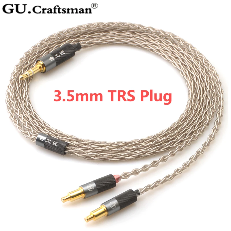 GUcraftsman 6N серебро для Audio-Technica ATH-ESW990H MSR7B ESW950 AP2000 ES770H SR9 ADX5000 2,5 мм/4,4 мм Баланс кабель для наушников