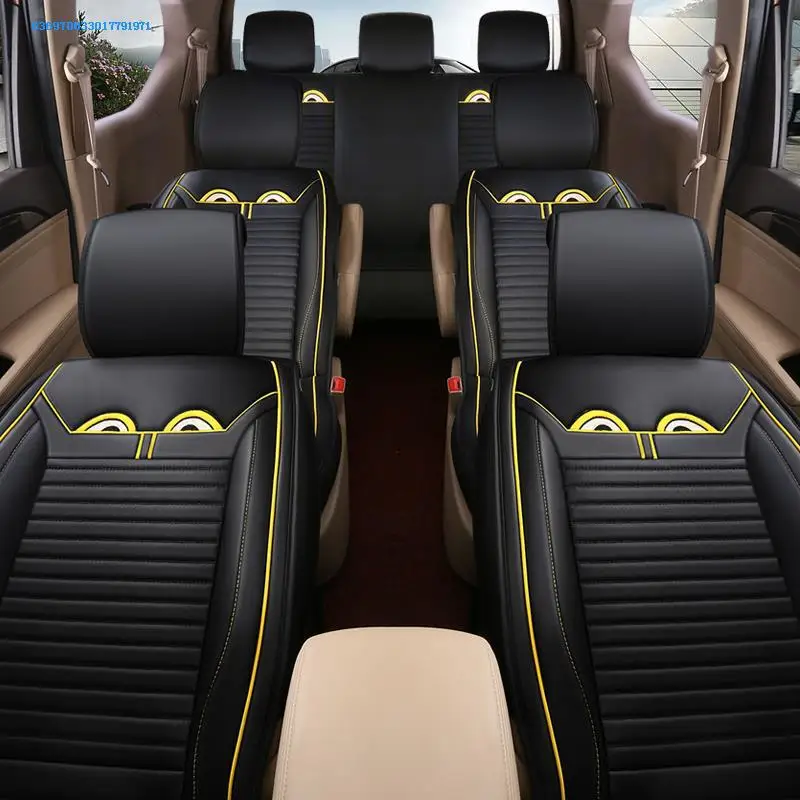 Wuling Sunshine Hongguang S Glory V двухрядный мини-грузовик только чехол для сиденья 7 8 Van из искусственной кожи чехол для сиденья Все края в комплекте