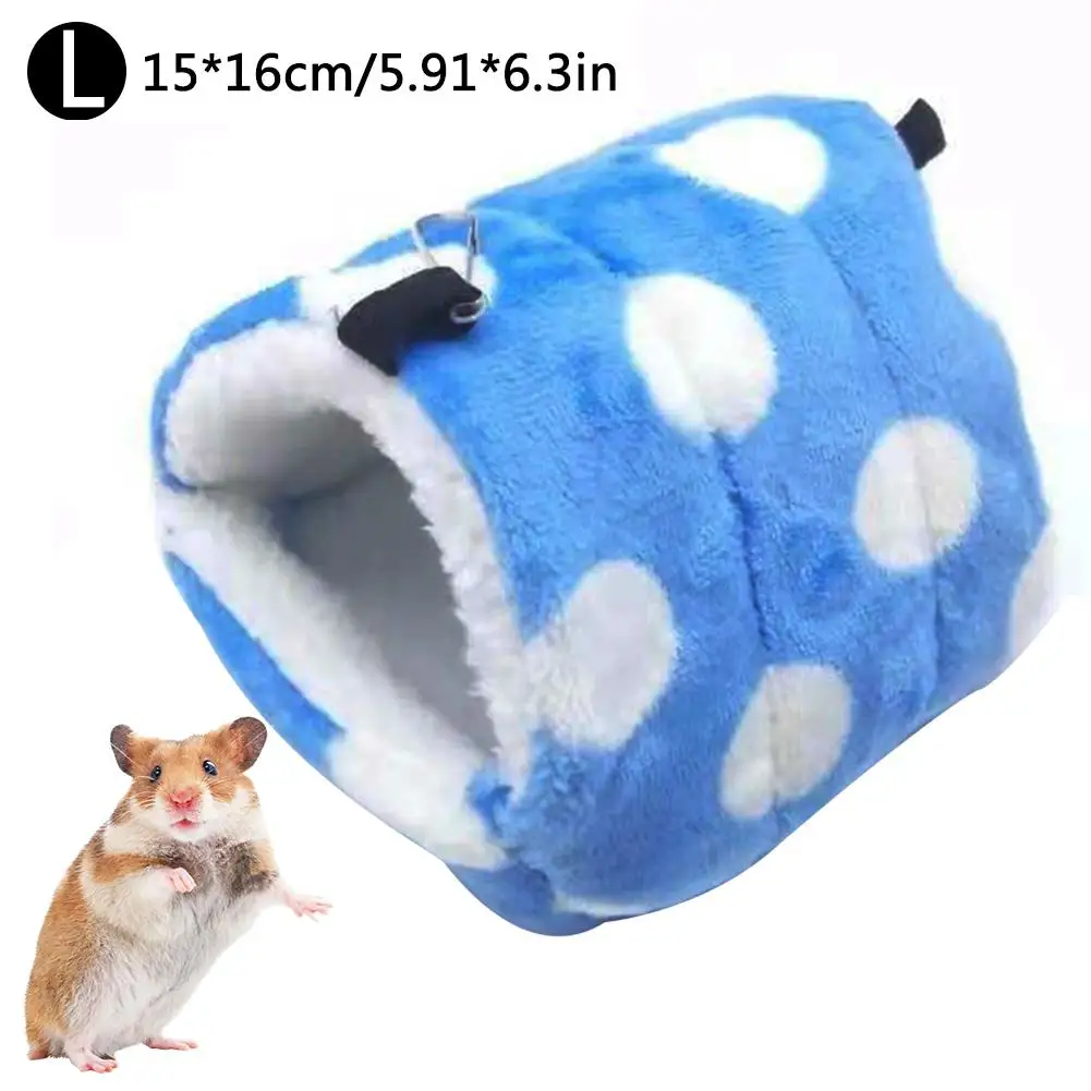 Blue 15x16 Хомяк гамак теплое Гнездо Спальный Мешок шиншилл маленький питомец хлопок гнездо кровать для питомца - Цвет: Blue 15x16
