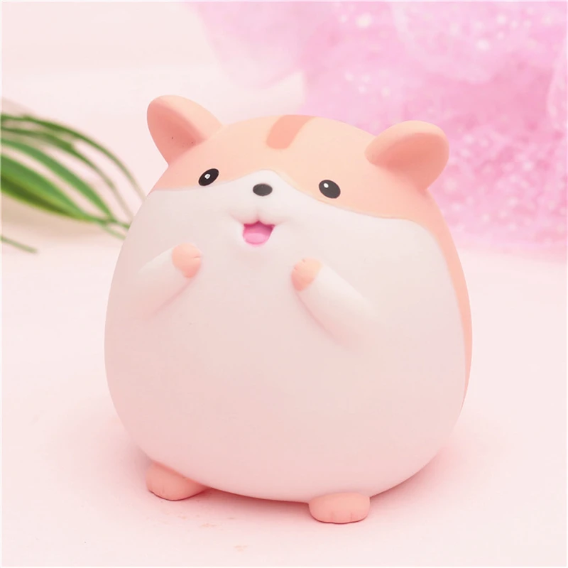 Zakka мультфильм милый ночной Светильник Смола хомяк коробка для денег Pippi крыса ночник Девушка Спальня прикроватная домашний Декор рождественские подарки - Испускаемый цвет: C