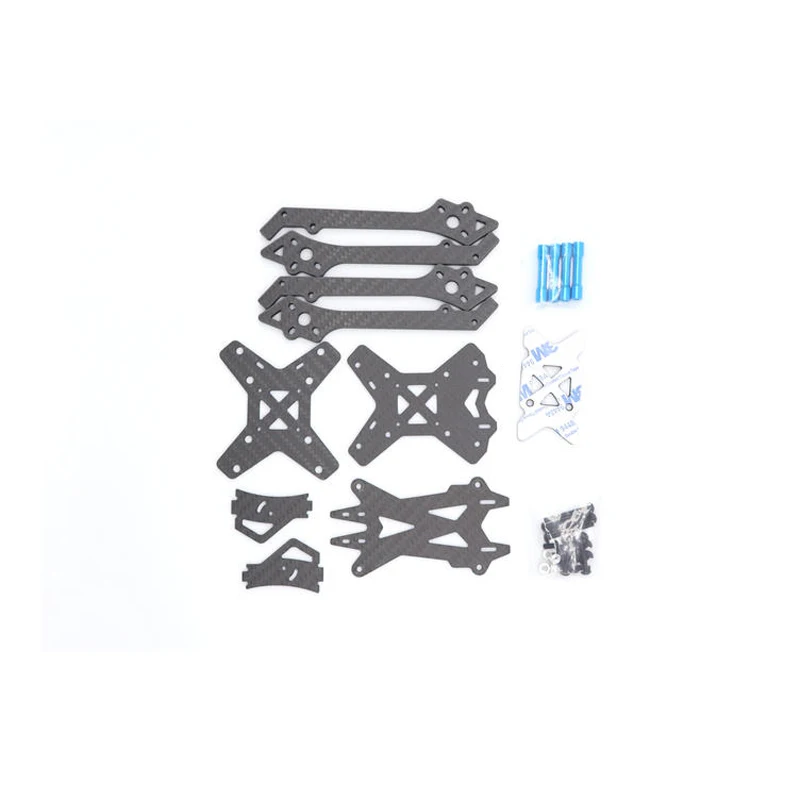 

Hot 1PC UNION RC MX-218 FPV Rack Racing Competition Carbon Brazing Frame 5 Inch 210 220 for Drone DIY Accessories Parts